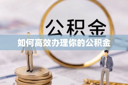 淮上如何高效办理你的公积金