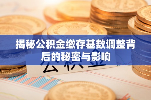 淮上揭秘公积金缴存基数调整背后的秘密与影响