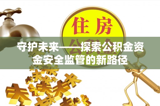 淮上守护未来——探索公积金资金安全监管的新路径
