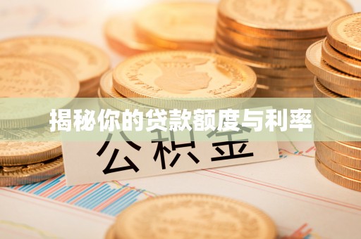 淮上揭秘你的贷款额度与利率
