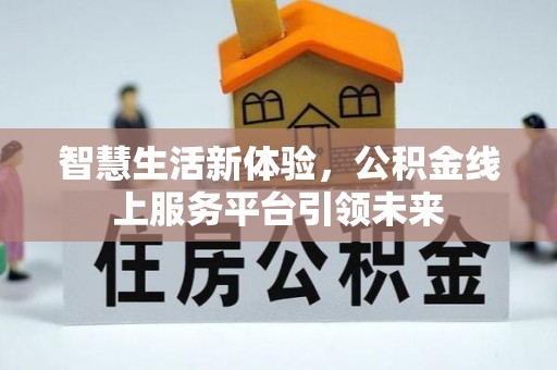 淮上智慧生活新体验，公积金线上服务平台引领未来