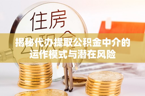 淮上揭秘代办提取公积金中介的运作模式与潜在风险