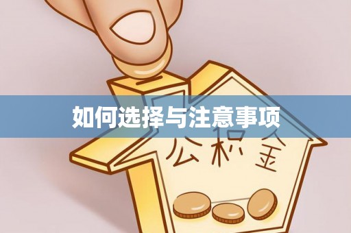 淮上如何选择与注意事项