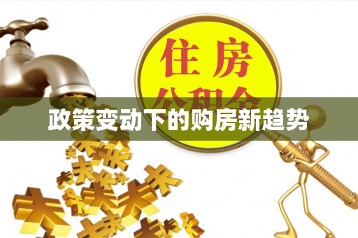 淮上政策变动下的购房新趋势