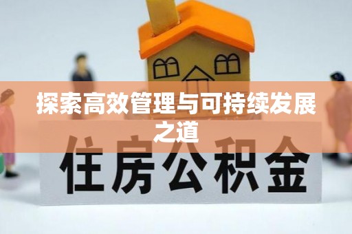 淮上探索高效管理与可持续发展之道