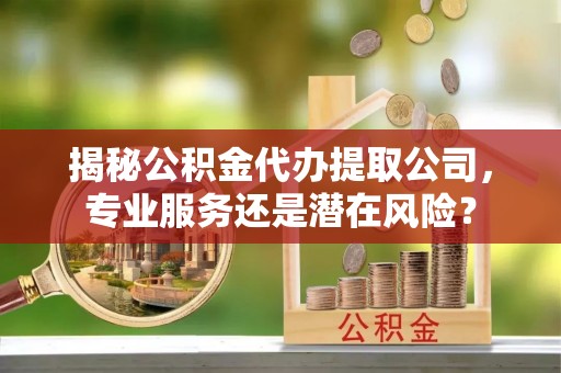 淮上揭秘公积金代办提取公司，专业服务还是潜在风险？