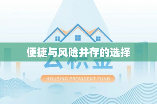 淮上便捷与风险并存的选择