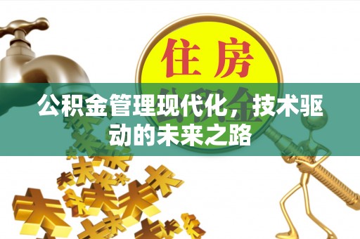 淮上公积金管理现代化，技术驱动的未来之路